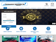Tablet Screenshot of leonardsmotors.ie